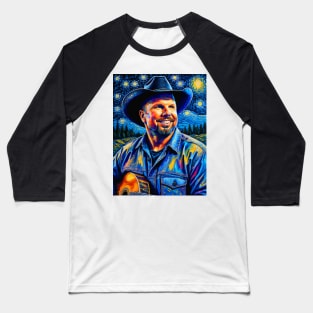 Garth Brooks in starry night Baseball T-Shirt